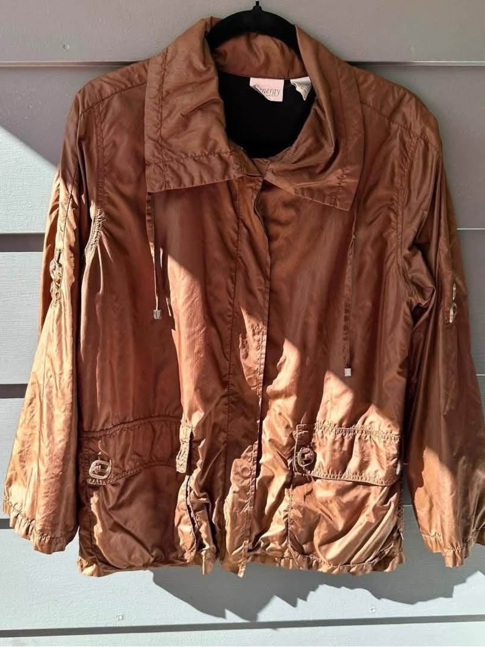 Zenergy Chico’s brown jacket Sz 1 M